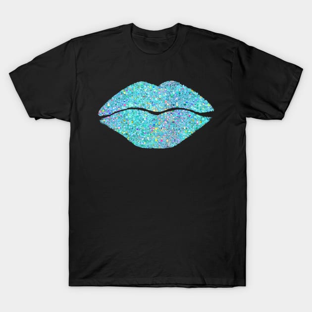 Stardust Kiss Aqua T-Shirt by LittleBean